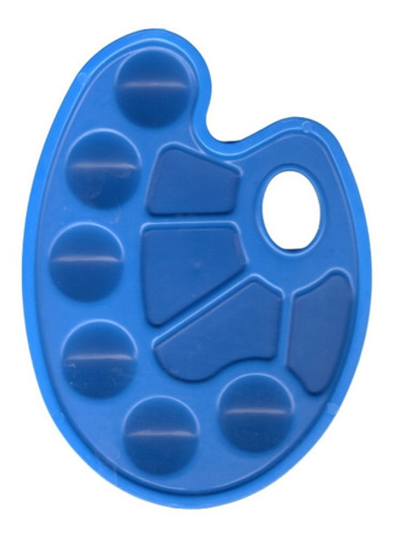 Paleta De Acuarelas Grande. 12 Colores. + Paleta Plastica 1