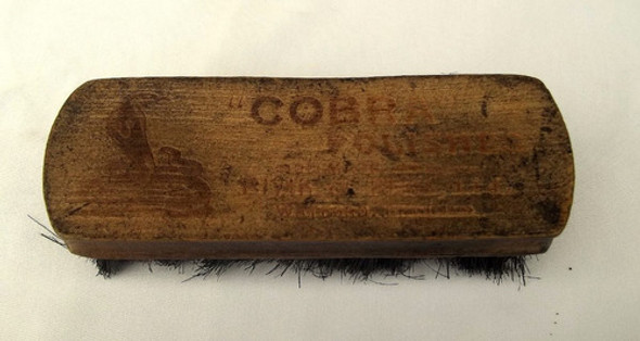 Antiguo Cepillo De Zapatos Pomada Cobra England 1