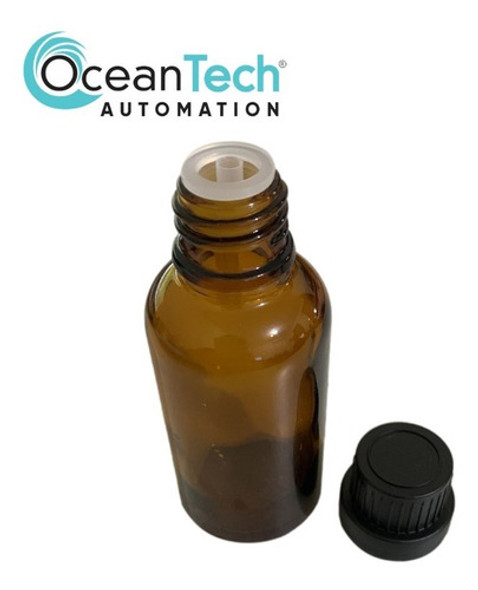 150 Frascos Âmbar 30ml Batoque Gotejador - Tampa Lacre Preta 1