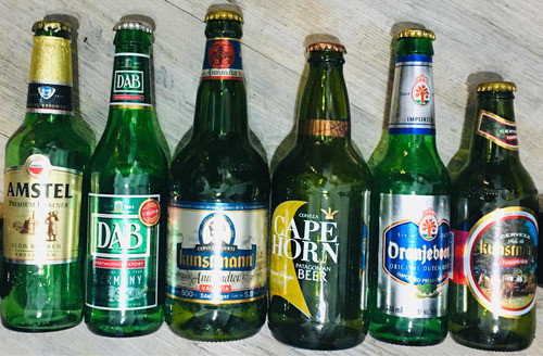 Lote 6 Coleccionables Botellas De Cerveza 0