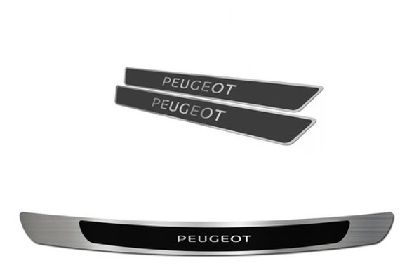 Kit Cubre Zocalos P/ Baul Y Puerta P/ Peugeot 208 13/16 3pta 0
