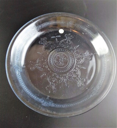 Antigo Prato Decorativo Em Vidro Decorado 4902 Rrdeco 1