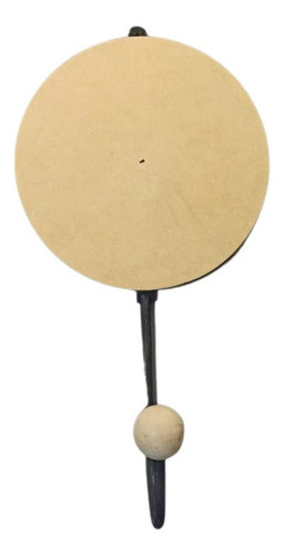 Perchero Circulo 16 Cm. Mdf + Gancho Bolita. Bs As Mosaicos 1
