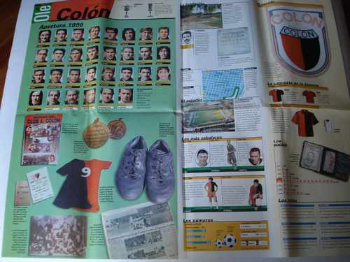 Ficha De Colon - Ole 1996 -fotos Jugadores, Historia, Esc 0