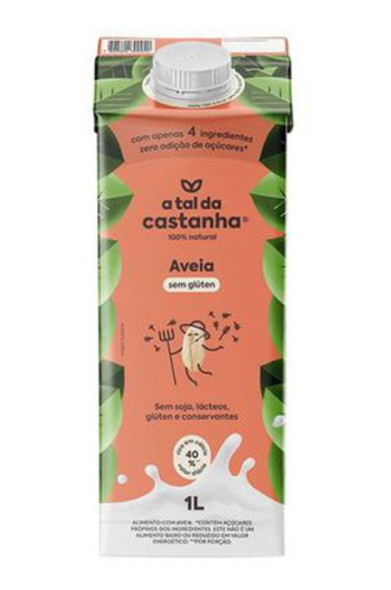 Kit 6x: Leite Vegetal Aveia A Tal Da Castanha 1l 0