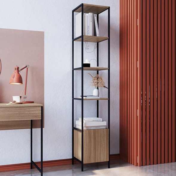 Estanteria Biblioteca Hierro Una Puerta Estilo Industrial 1