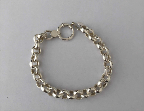 Pulsera Rolo Plata 925 Con Cierre Marinero. 0