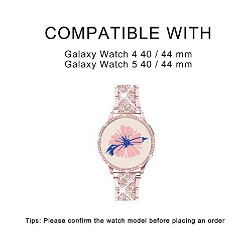 Malla Y Funda Para Samsung Galaxy Watch 5/4 De 40mm Rosa R. 1