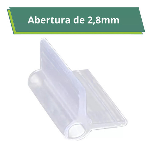 Kit Com 1000 Clipe Silicone Transparente Enxertia Muda 2,8mm 1