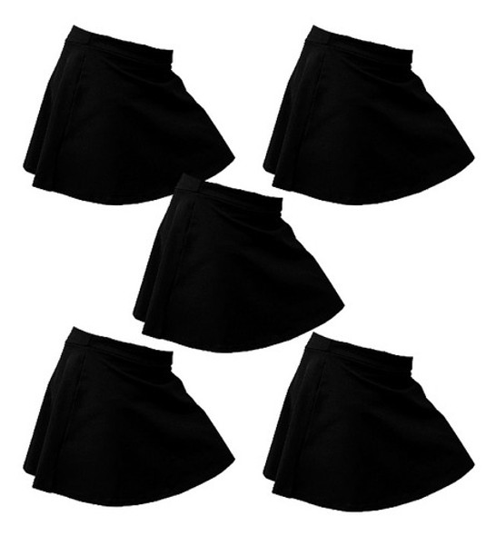Short Saia Infantil Liso Uniforme Escolar Meninas Kit 5 Unid 0 Short Saia Infantil Liso Uniforme Escolar Meninas Kit 5 Unid 0