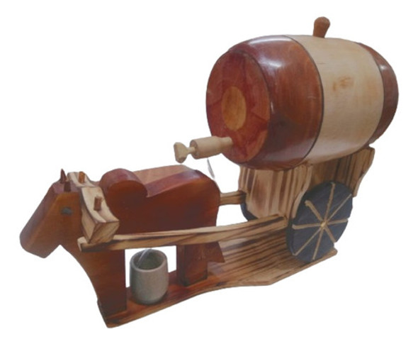 Barril De Carvalho Pingometro Grande Corote P/ Cachaça 3 L 1