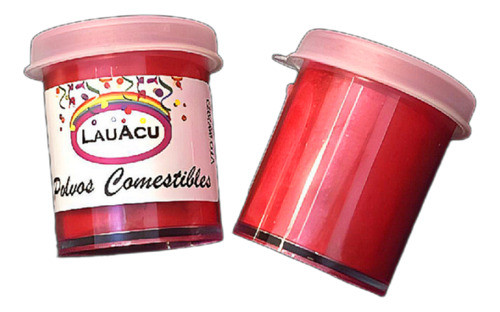 Colorante En Polvo Comestible Rojo Perlado Lauacu X1 0