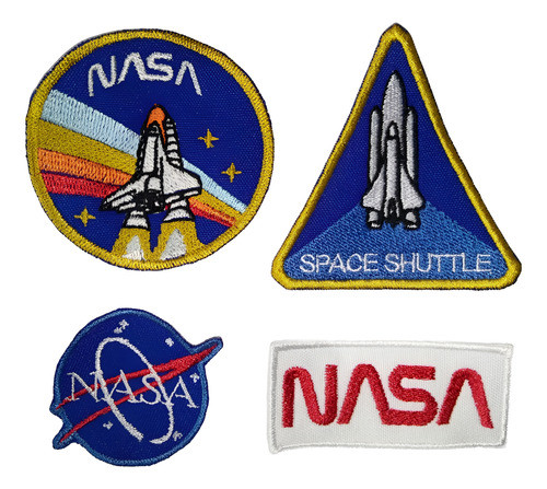 Parches Set Bordado Nasa Cohete Space X4 0