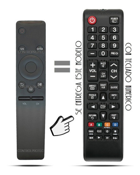 Control Remoto Smart Tv Para Samsung Curvo 4k Uhd Serie 6-7 0