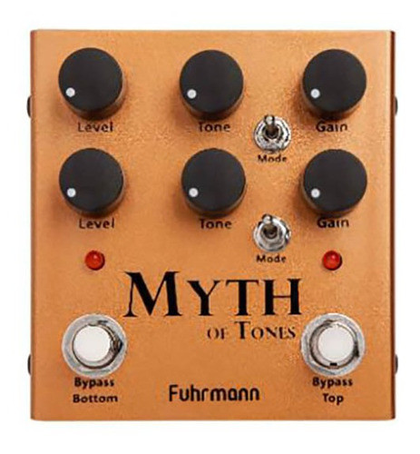 Pedal Fuhrmann Myth Of Tones Distorção Com 2 Canais 0
