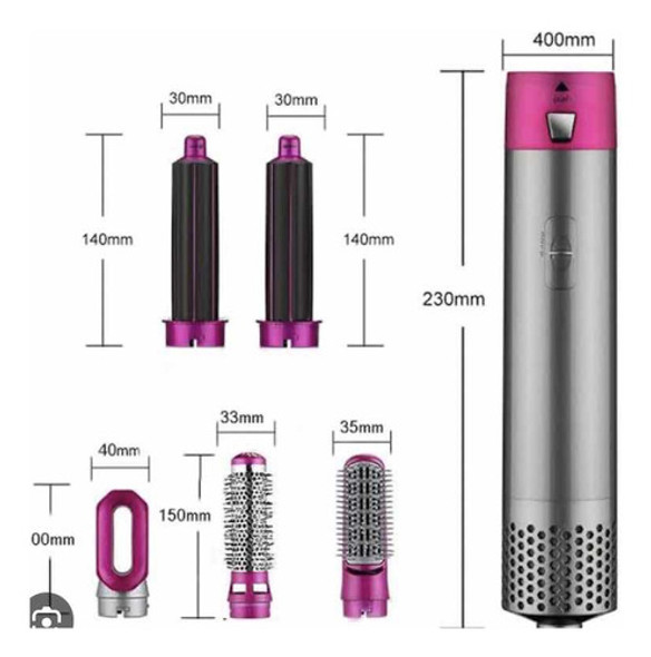 Escova Para Secador De Cabelo 5-em-1 Multifuncional Hair Cur 1