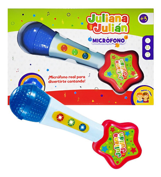 Micrófono Juliana Y Julián, Con Luz Y Sonido, 12654 0