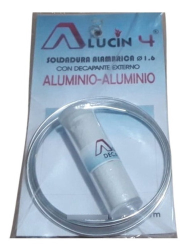 Varilla C/fundente Soldadura Aluminio/ Aluminio Alucin 4 0