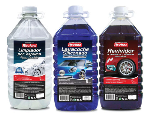 Shampoo Azul Cera Autobrillo Revividor De Negro  Revigal 0