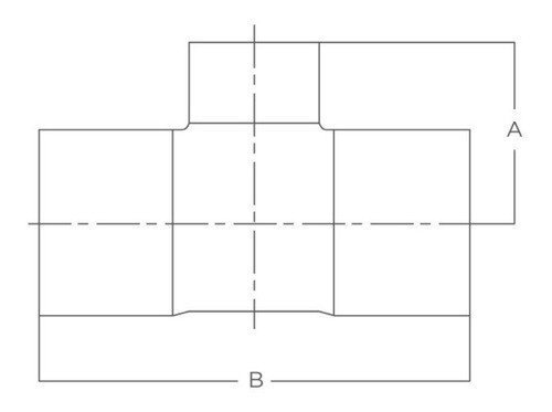 Tee Reducción Central  E-e 051 X 032 Suyai 1