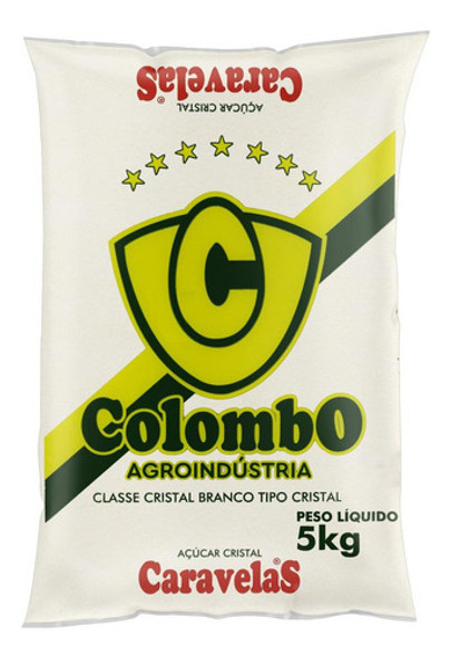 Açúcar Cristal Caravelas Pacote 5kg 1 Açúcar Cristal Caravelas Pacote 5kg 1