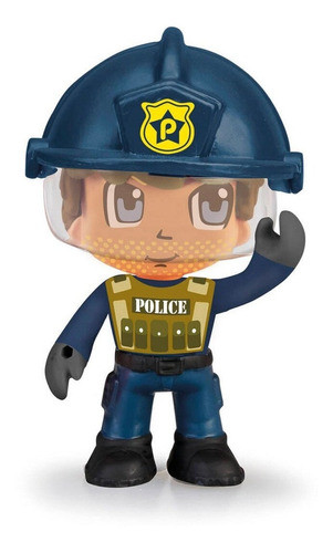 Juguete Pinypon Action Socorrista Hombre Policía Con Gafas 0