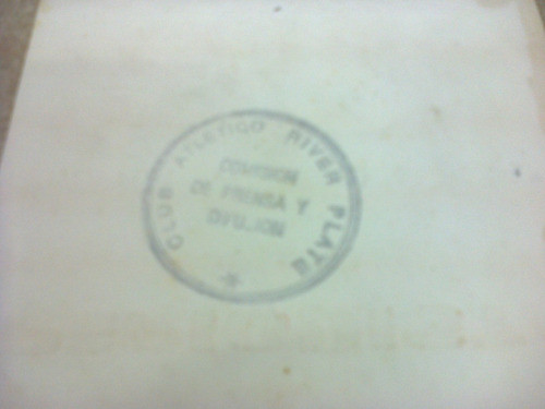 Credencial Periodista River - Estudiantes 1990 1