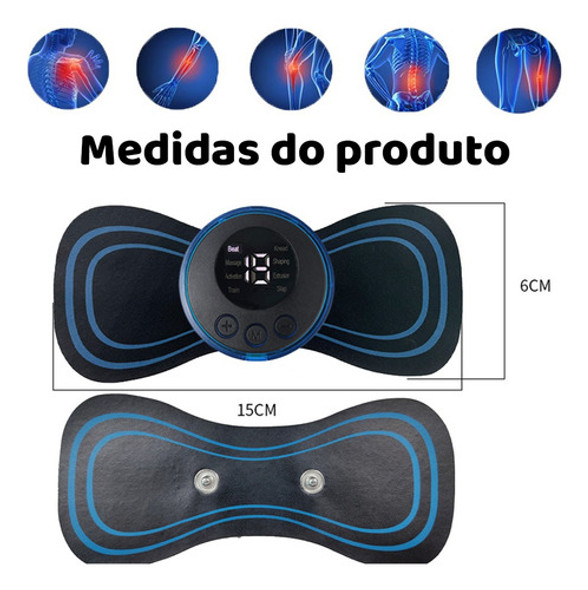 Kit 8 Massageador Portátil Recarregável Pescoço Coluna Perna 1