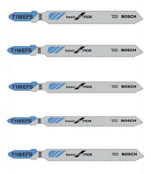 Hoja Sierra Caladora Bosch T118efs Bim Para Inoxidable 3u 1