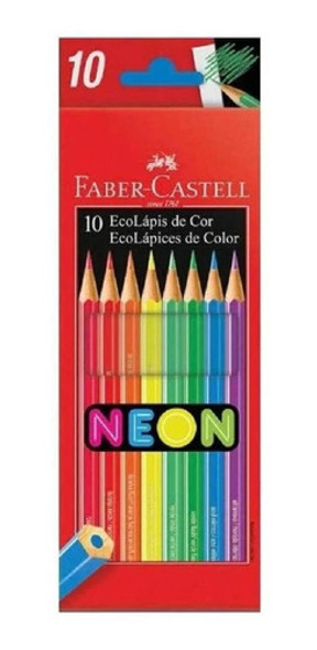Set 10 Colores Neón Faber Castell - Mosca 0