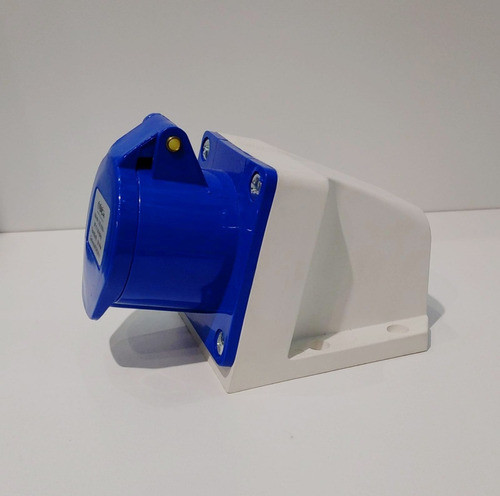 Toma Industrial 16 Amp 2 Polos Mas Tierra Azul 1