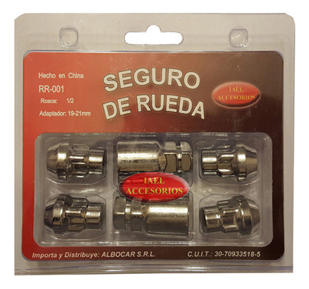 Seguro Rueda Antirobo 4 Tuercas 1 P/ Torino 66/80 1