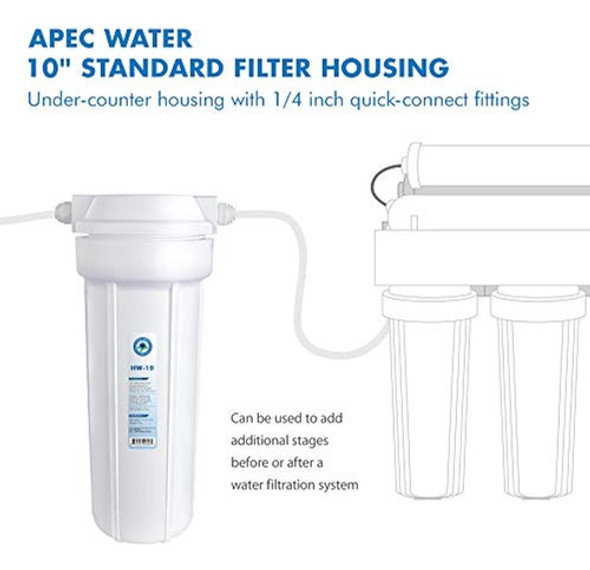 Sistemas De Agua Apec Hw10 10 Carcasa De Filtro Estándar Bla 1 Sistemas De Agua Apec Hw10 10 Carcasa De Filtro Estándar Bla 1