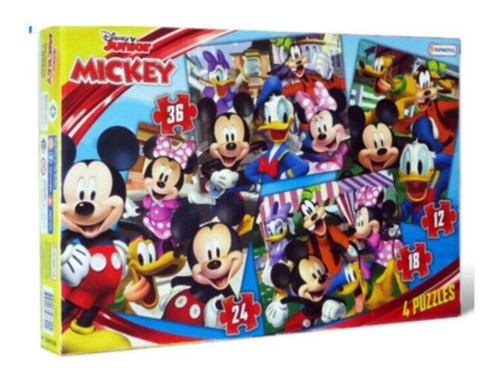 Puzzle Mickey Disney X 4 Rompecabezas Tapi - Sharif Express 0