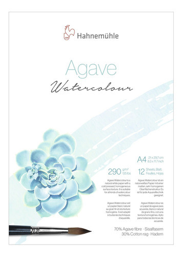 Bloco Hahnemuhle Agave 290g/m2 A4 12 Folhas 0