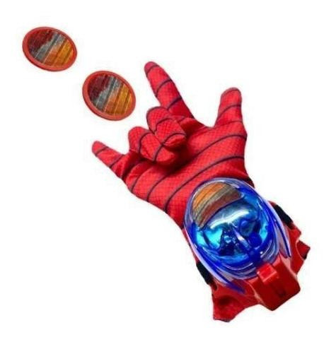 Luva Lança Discos Homem Aranha C/luz E Som Brinquedo 1