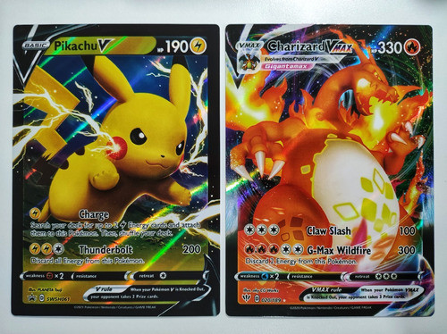 Carta Pokémon Gigante Jumbo Original Charizard Pikachu 14x19 0