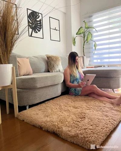 Alfombra 1 X 1,50 Metros Mts Con Antideslizante Pelo Largo 1