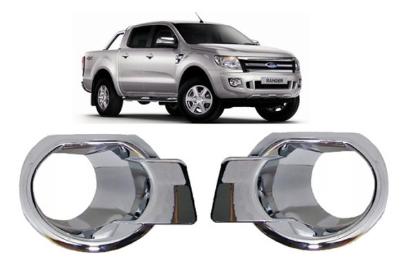 Marco Cubre Aro Faro Auxiliar Cromado Ranger 2012 A 2015 0