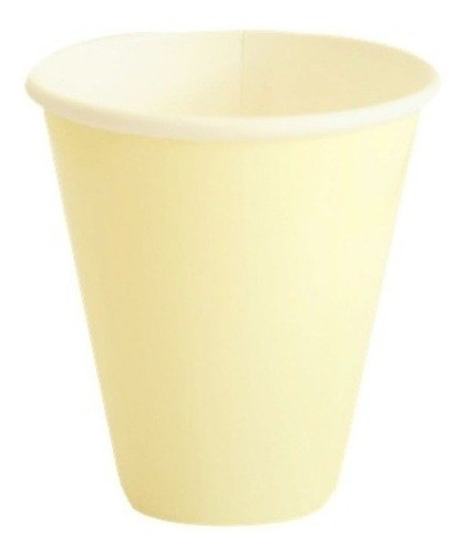 Vasos De Polipapel Amarillo Pastel X 8 Un 0