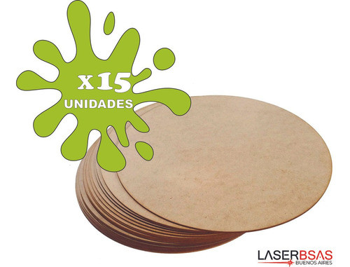 Circulo En Fibrofacil 10 Cm X 15 Unid. En 3mm C10-3-15 1
