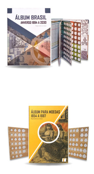 Álbum Império Réis 1854 A 1887 + Real 1994 A 2030 Anverso 0