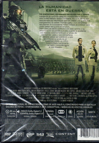 Halo 4 Forward Unto Dawn - Dvd Nuevo Orig. Cerrado - Mcbmi 1