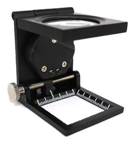 Lupa Cuentahilos 8x Metálica Con Luz Led Y Tornillo Métrico 0