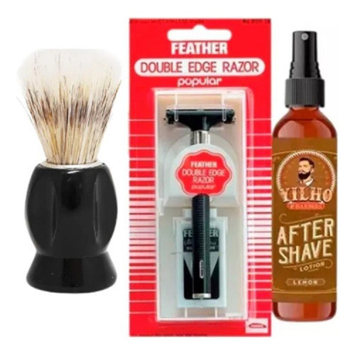 Afeitadora Mariposa Profesional Feather After Shave Brocha 0