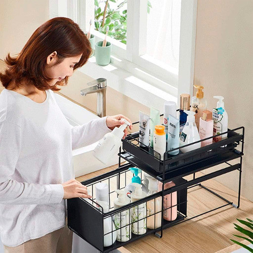 Organizador Desplegable Metálico 2 Niveles Para Hogar - Cs. 1
