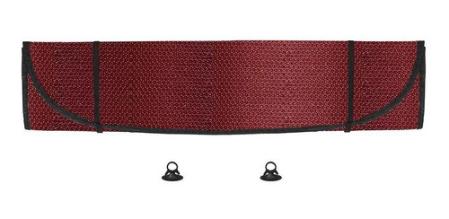 Parasol Univ Parabrisas Metalizado Grande Rojo 1