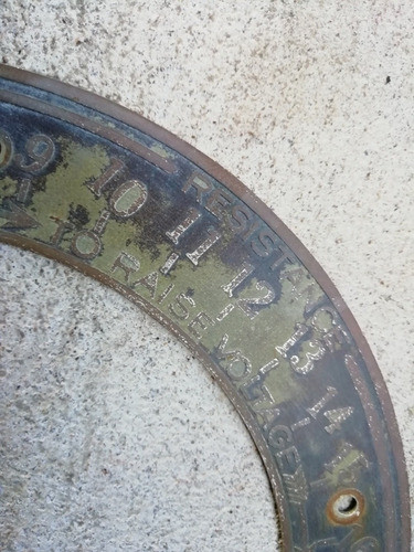 Antigua Chapa De Motor 1