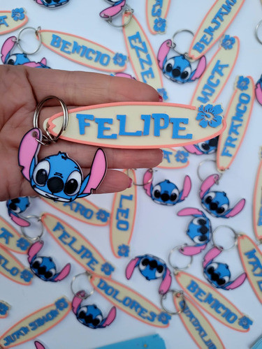 Souvenir Identificadores Personalizados Stitch  X35 Unidades 1