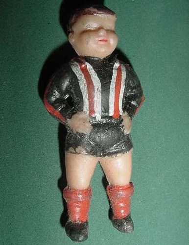 Antiguo Jugador Futbol Muñeco Goma Club Chacarita Soccer 0